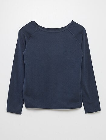 Effen T-shirt met lange mouw - So Easy