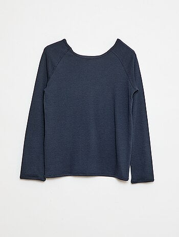 Effen T-shirt met lange mouw - So Easy