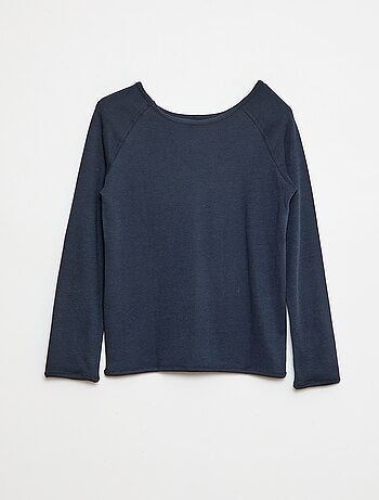 Effen T-shirt met lange mouw - So Easy