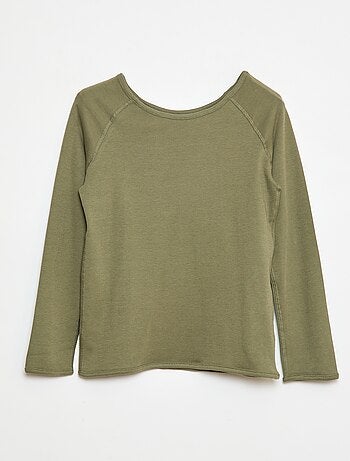 Effen T-shirt met lange mouw - So Easy