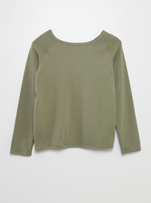 Effen T-shirt met lange mouw - So Easy - Kiabi Effen T-shirt met lange mouw - So Easy - Kiabi