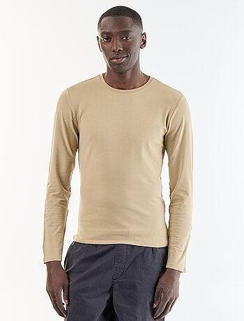 Effen T-shirt met lange mouwen