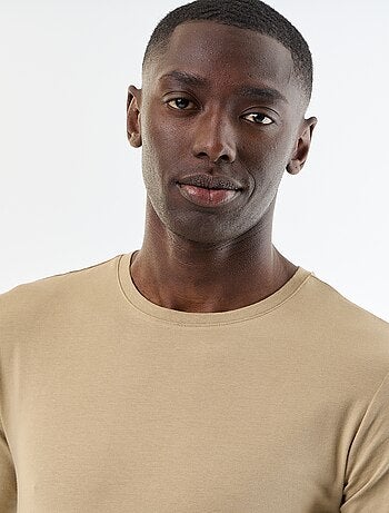 Effen T-shirt met lange mouwen