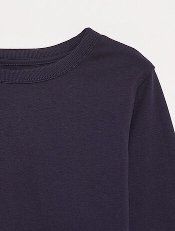 Effen T-shirt met lange mouwen