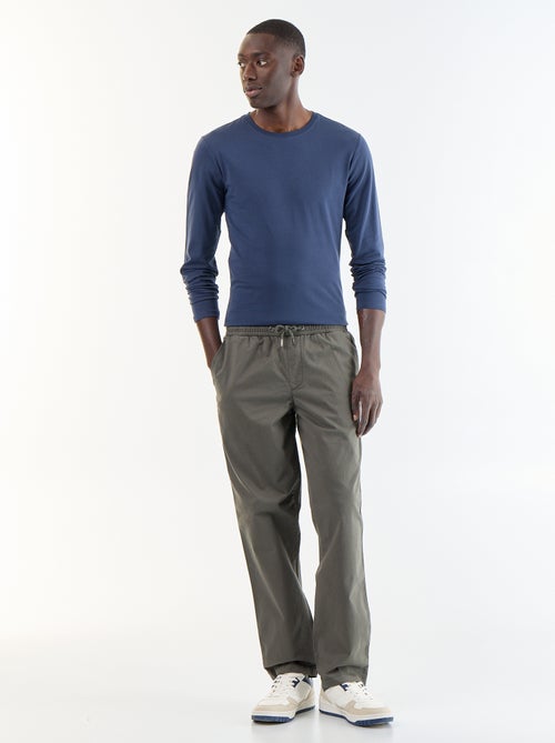 Effen T-shirt met lange mouwen - Kiabi