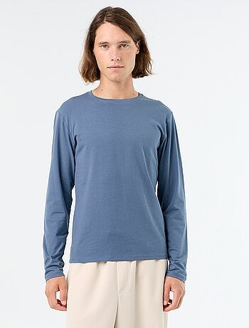 Effen T-shirt met lange mouwen