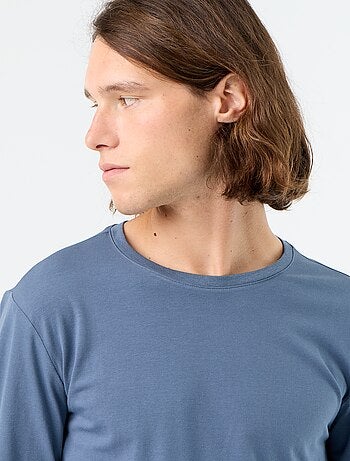 Effen T-shirt met lange mouwen