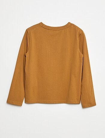 Effen T-shirt met lange mouwen