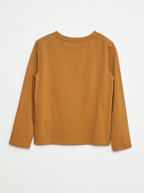 Effen T-shirt met lange mouwen - Kiabi