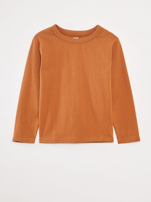 Effen T-shirt met lange mouwen - Kiabi