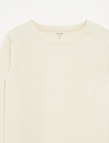 Effen T-shirt met lange mouwen