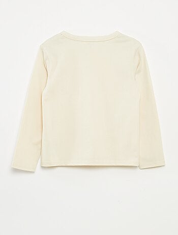 Effen T-shirt met lange mouwen