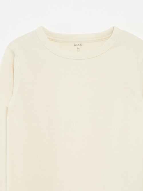 Effen T-shirt met lange mouwen - Kiabi