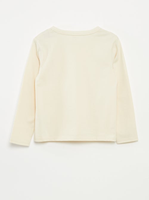 Effen T-shirt met lange mouwen - Kiabi