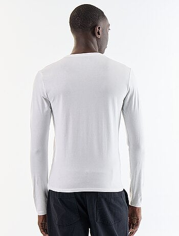 Effen T-shirt met lange mouwen