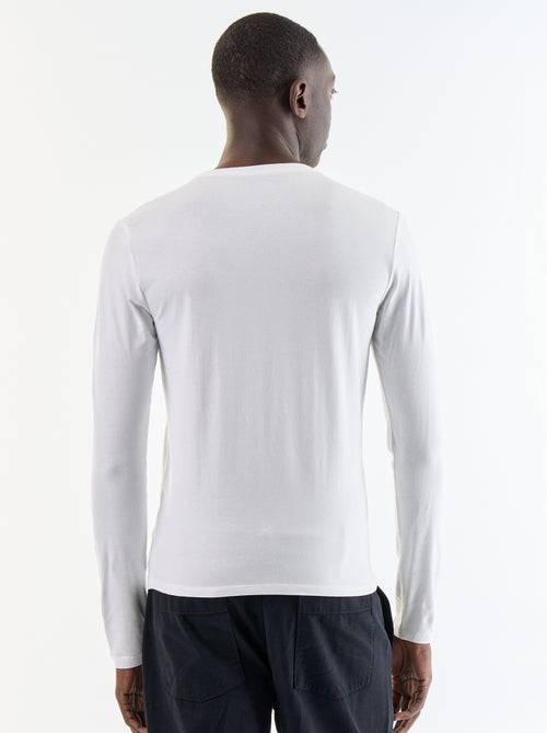 Effen T-shirt met lange mouwen - Kiabi