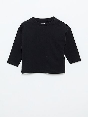 Effen T-shirt met lange mouwen