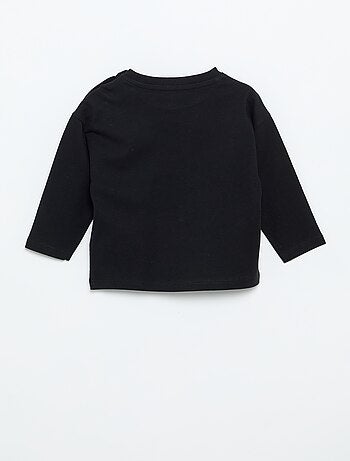 Effen T-shirt met lange mouwen