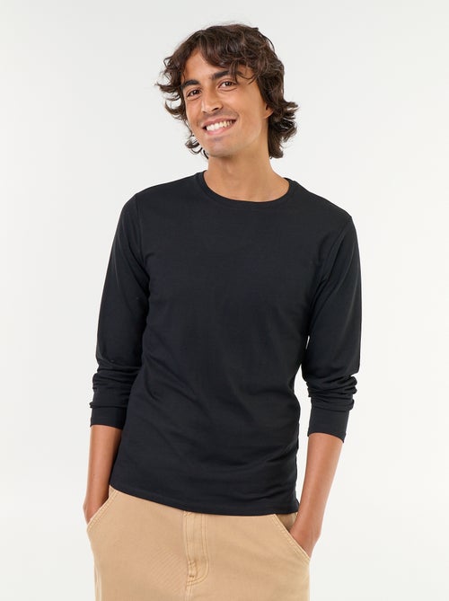 Effen T-shirt met lange mouwen - Kiabi Effen T-shirt met lange mouwen - Kiabi