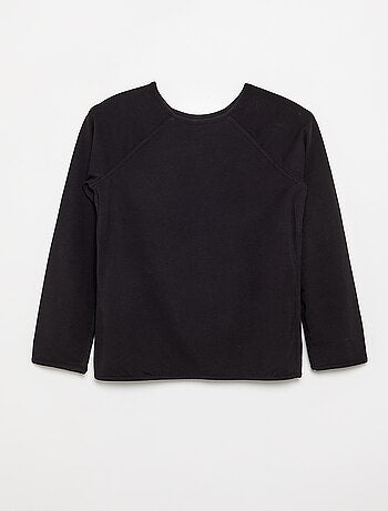 Effen T-shirt met raglanmouwen