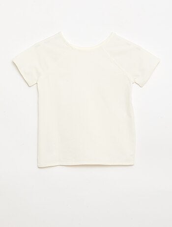 Effen T-shirt van jersey - Gemakkelijk aan te trekken collectie