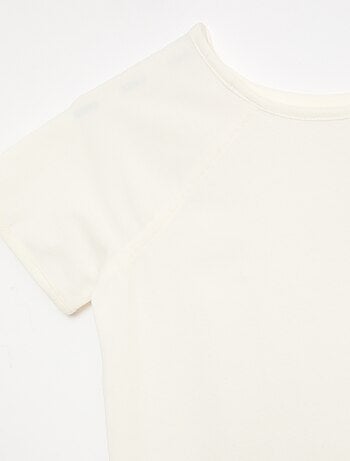 Effen T-shirt van jersey - Gemakkelijk aan te trekken collectie