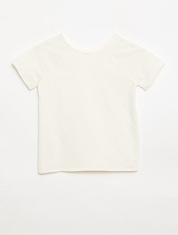 Effen T-shirt van jersey - Gemakkelijk aan te trekken collectie