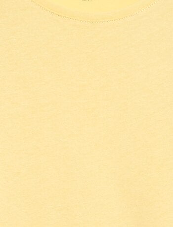 Effen T-shirt van jersey