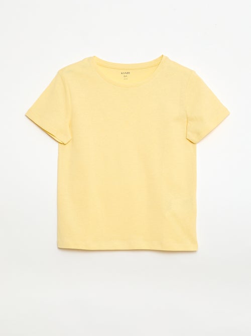 Effen T-shirt van jersey - Kiabi