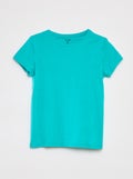 Effen T-shirt van jersey GROEN - Kiabi