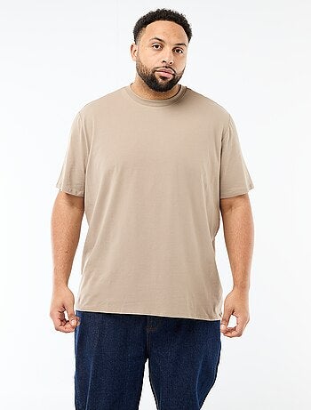 Effen T-shirt van jersey met ronde hals voor heren