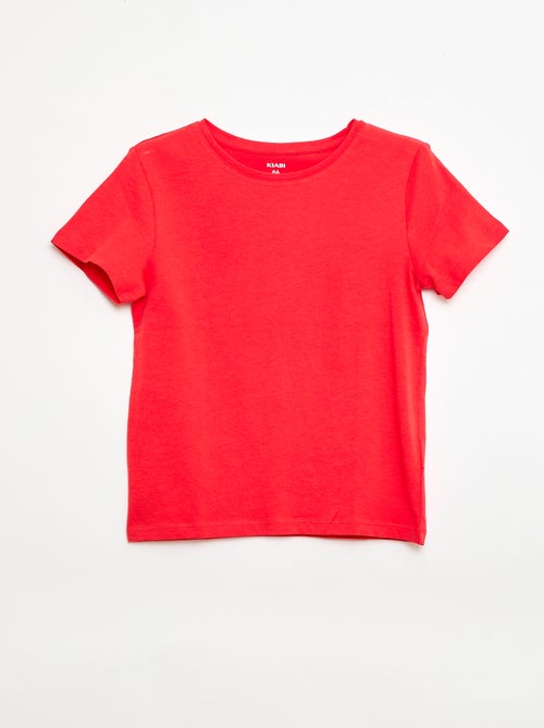 Effen T-shirt van jersey - Kiabi