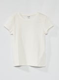 Effen T-shirt van jersey sneeuw wit - Kiabi