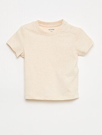 Effen T-shirt van jerseytricot