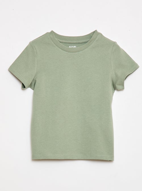Effen T-shirt van jerseytricot - Kiabi Effen T-shirt van jerseytricot - Kiabi