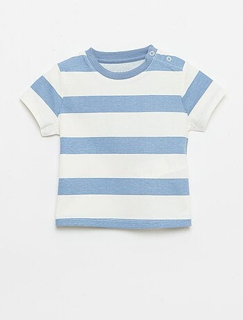 Effen T-shirt van jerseytricot