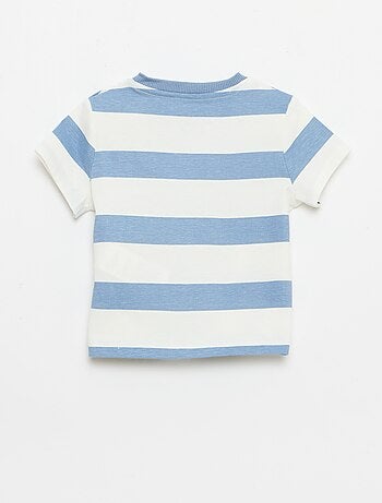 Effen T-shirt van jerseytricot