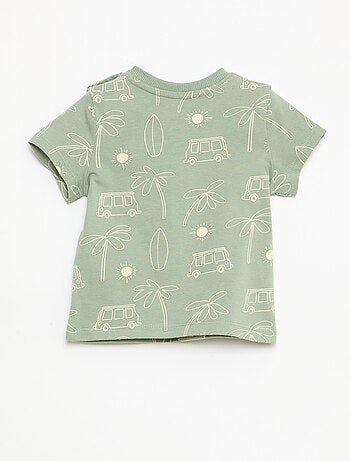 Effen T-shirt van jerseytricot