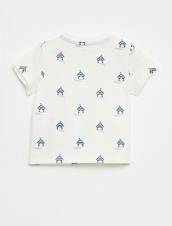 Effen T-shirt van jerseytricot