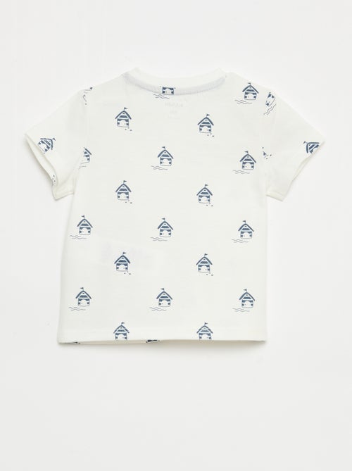 Effen T-shirt van jerseytricot - Kiabi