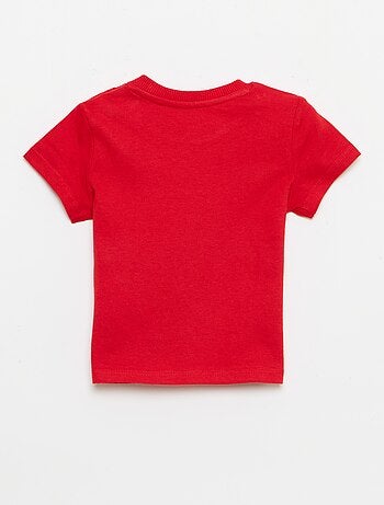 Effen T-shirt van jerseytricot