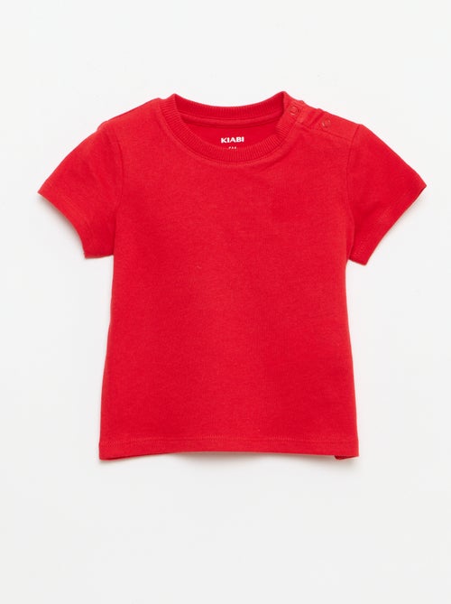 Effen T-shirt van jerseytricot - Kiabi