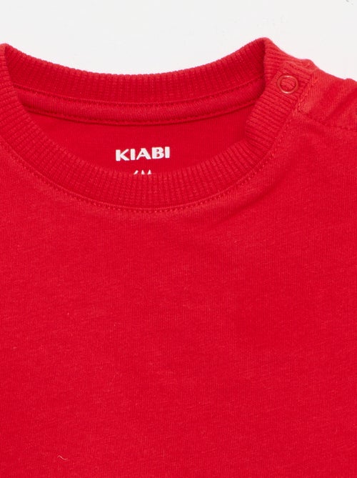 Effen T-shirt van jerseytricot - Kiabi