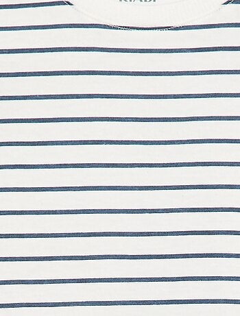 Effen T-shirt van jerseytricot