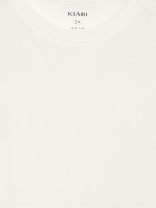 Effen T-shirt van jerseytricot - Kiabi