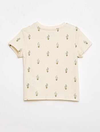 Effen T-shirt van jerseytricot