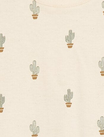 Effen T-shirt van jerseytricot