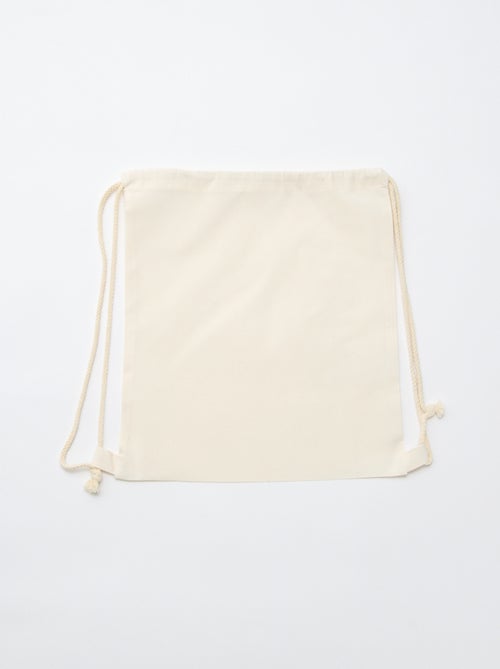 Effen tas met koordjes - Kiabi