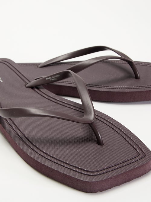 Effen teenslippers - Kiabi