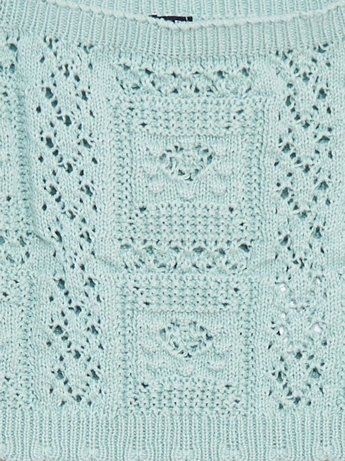 Effen top in haakwerk - Kiabi